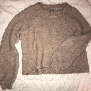 Slightly cropped fuzzy sweater